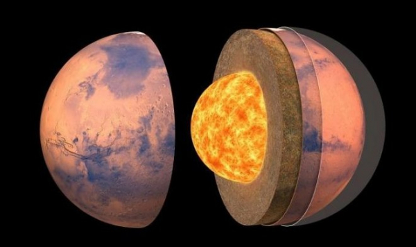 Ученые составили первую подробную карту внутреннего строения Марса