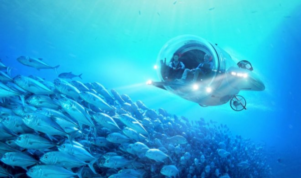 Субмарина Super Sub позволит совершать подводные прогулки, не отставая от дельфинов
