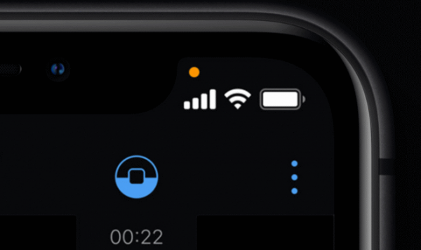 Что означают странные цветные точки в верхней части экрана iPhone