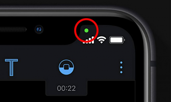 Что означают странные цветные точки в верхней части экрана iPhone