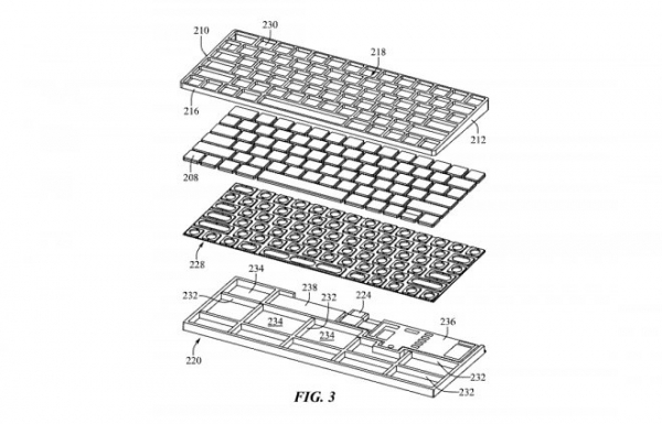 Apple получила патент на компьютер внутри клавиатуры