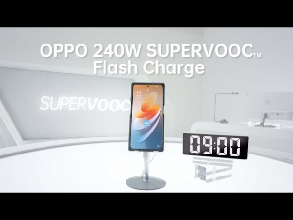 240-ваттный адаптер от Oppo полностью зарядит смартфон за 9 минут