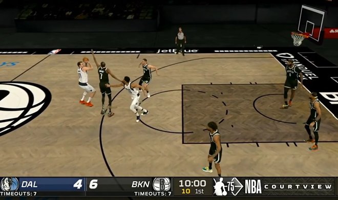 Трансляция матча NBA с помощью технологии объемного видео