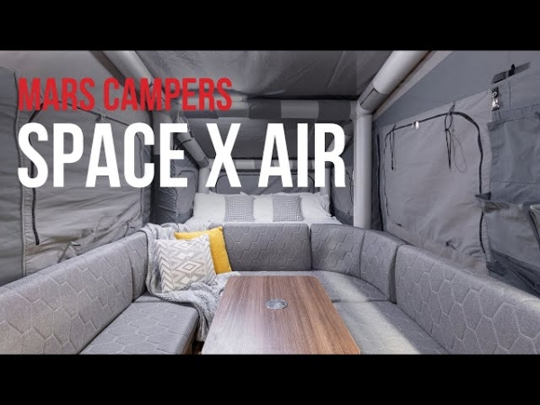 Надувной кемпер Mars Space X Air установит себя самостоятельно