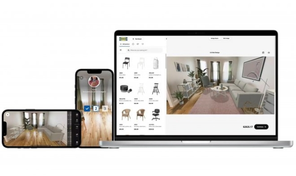 Приложение Kreativ позволяет виртуально удалить из комнаты мебель и обставить ее товарами IKEA