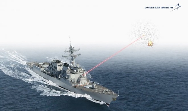 На вооружение ВМС США начали поступать боевые лазеры от Lockheed Martin