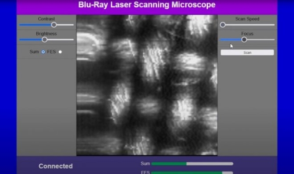 Энтузиаст создал лазерный микроскоп из старого Blu-ray плеера