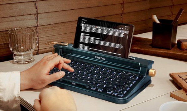 Изящная ретро-клавиатура Fineday «щелкает», как пишущая машинка