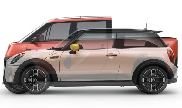 Стартап Telo Trucks разработал любопытный пикап размером с Mini Cooper SE