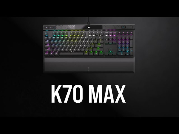 Corsair готова поразить геймеров уникальной магнитной клавиатурой K70 Max