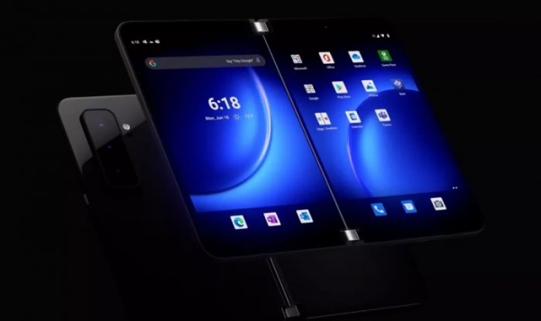 Microsoft запатентовала двухдисплейный смартфон, раскрывающийся на 360 градусов