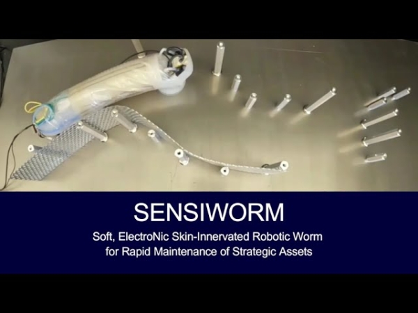 Робот-червь Sensiworm проберется в самые недоступные части реактивных двигателей
