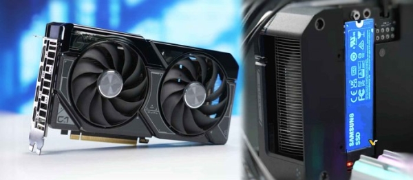 ASUS разрабатывает видеокарту GeForce RTX 4060 Ti со слотом для SSD-накопителя