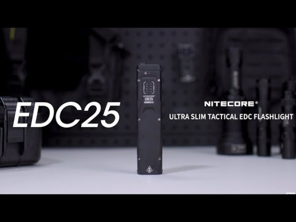 Nitecore выпустила плоский карманный фонарь EDC25 со световым потоком до 3000 Лм