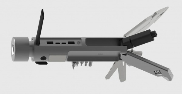 Мультитул MutiFlex: 12 полезных инструментов внутри полноценного фонарика