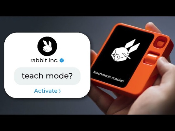 Пользователям первого ИИ-помощника Rabbit R1 стал доступен режим обучения