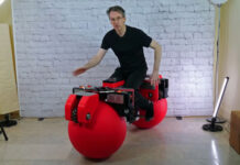 Джеймс Брутон разработал омницикл — двухколесный транспорт, способный ехать в любом направлении