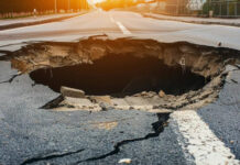 В Великобритании разработали асфальт, который самостоятельно затягивает ямы и трещины