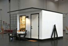 Ультракомпактный домик Baby Box можно собрать всего за 60 минут