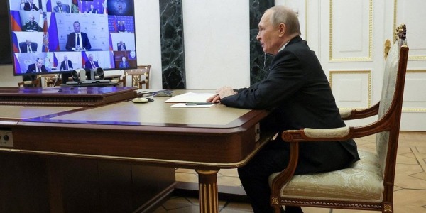 Российский диктатор Владимир Путин (Фото: Sputnik/Vyacheslav Prokofyev/Pool via REUTERS)