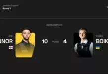Украинец Юлиан Бойко не смог пробиться в основную сетку чемпионата мира по снукеру