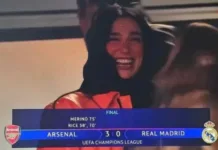 «Одна неделя Ливерпуль, другая — Арсенал»: звездная певица Дуа Липа разозлила фанатов, празднуя победу команды Зинченко в Лиге чемпионов