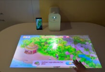 Проектор Samsung Premiere 5 может играть роль настольного тачскрина