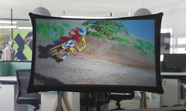 35-дюймовый мобильный дисплей Splay Max раскрывается как зонтик