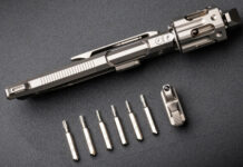 Титановый мультитул-револьвер понравится любителям оружия