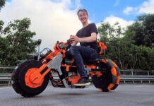 Причудливый электробайк Sidewinder может двигаться в любом направлении