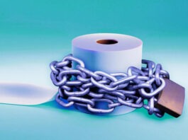 В китайских общественных туалетах нужно посмотреть рекламный ролик, чтобы получить бумагу