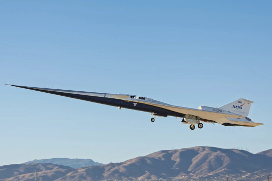 Бесшумный сверхзвуковой самолет NASA X-59 совершил свой первый полет