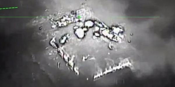 Детонация на базе шахедов во временно оккупированном Россией Донецке в результате атаки (Фото: Скриншот видео / Силы специальных операций ВСУ / Telegram)