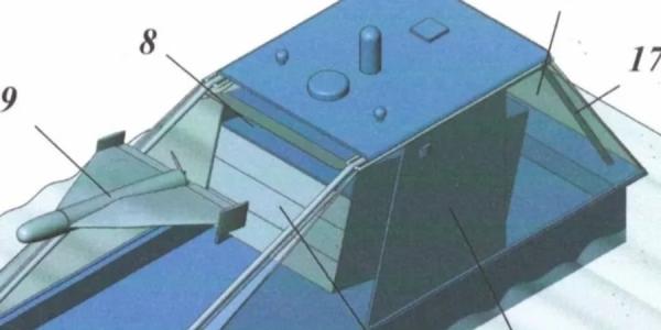 Проект российского морского дрона-носителя БпЛА, вероятно шахедов (Фото: Defense Express)