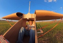 Уникальный картонный самолет сумел оторваться от земли — пусть и на несколько секунд