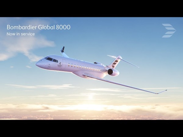 Почти сверхзвуковой Global 8000 компании Bombardier стал самым быстрым гражданским самолетом в мире
