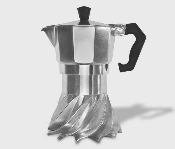 Оригинальный дизайн кофеварки Turbo Moka ускоряет приготовление кофе в два раза