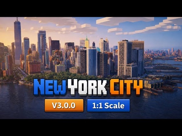 Энтузиасты строят настоящий Нью-Йорк в Minecraft в масштабе 1:1