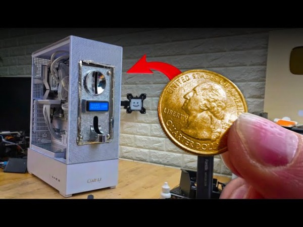 Энтузиаст превратил ПК в игровой автомат &ndash; чтобы поиграть, нужно кинуть монетку