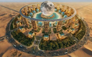 Самое большое сферическое здание в мире предложит «посетить Луну на Земле»