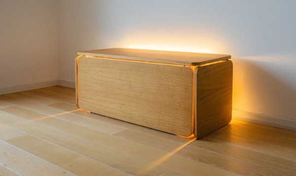 Практичная кровать Roll собирается в компактный шкафчик одним нажатием кнопки