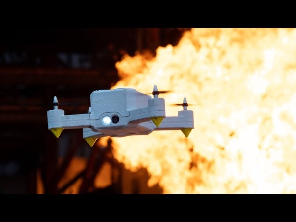 Швейцарский пожарный дрон FireDrone не боится 200-градусного пекла