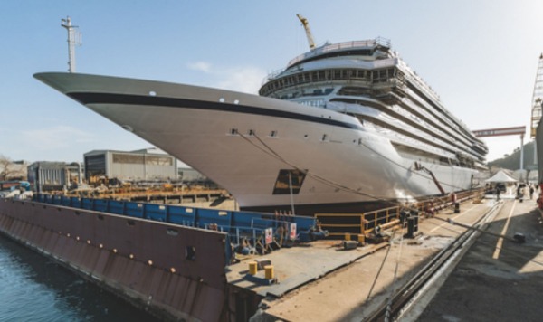 В Италии спустили на воду первый в мире круизный лайнер на водородном топливе