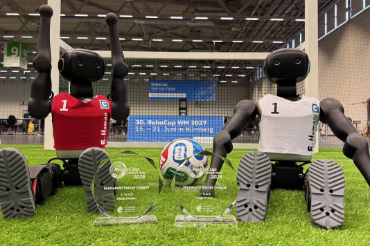 12-кратные чемпионы мира по робо-футболу B-Human выиграли турнир в Германии