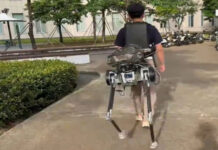 Робот-кентавр из Китая поможет переносить тяжелые грузы, радикально снижая нагрузку на человека