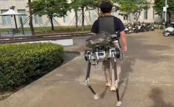 Робот-кентавр из Китая поможет переносить тяжелые грузы, радикально снижая нагрузку на человека