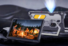 Планшет Tank Pad Ultra вооружен мощным Full HD-проектором и лазерным дальномером
