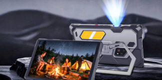 Планшет Tank Pad Ultra вооружен мощным Full HD-проектором и лазерным дальномером