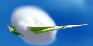 В России запатентован малошумный сверхзвуковой гражданский авиалайнер