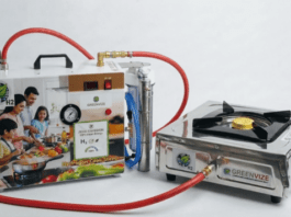 Водородная кухонная плита может проработать шесть часов на 100 г воды